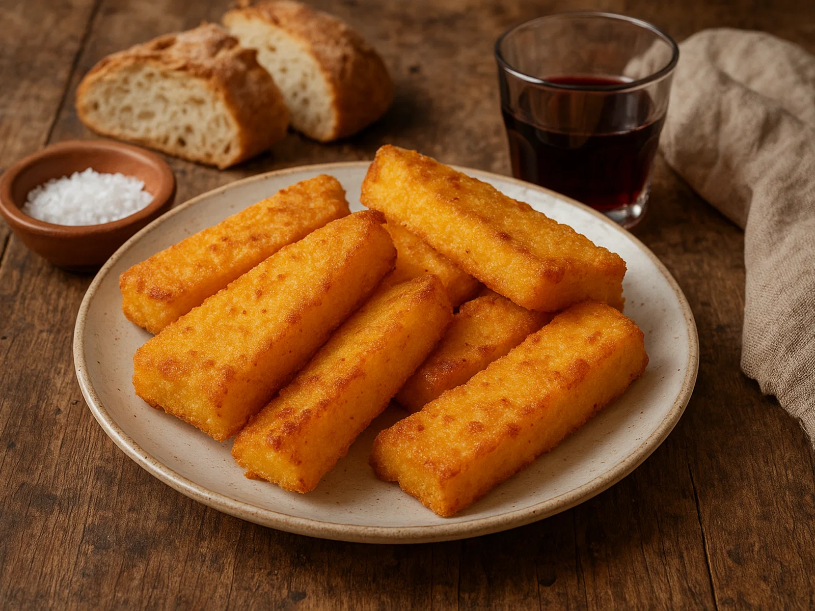 Sgagliozze – Frittierte Polentaschnitten aus Bari