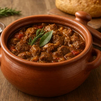 Pignata di Pecora – im Tontopf geschmortes Schaffleisch