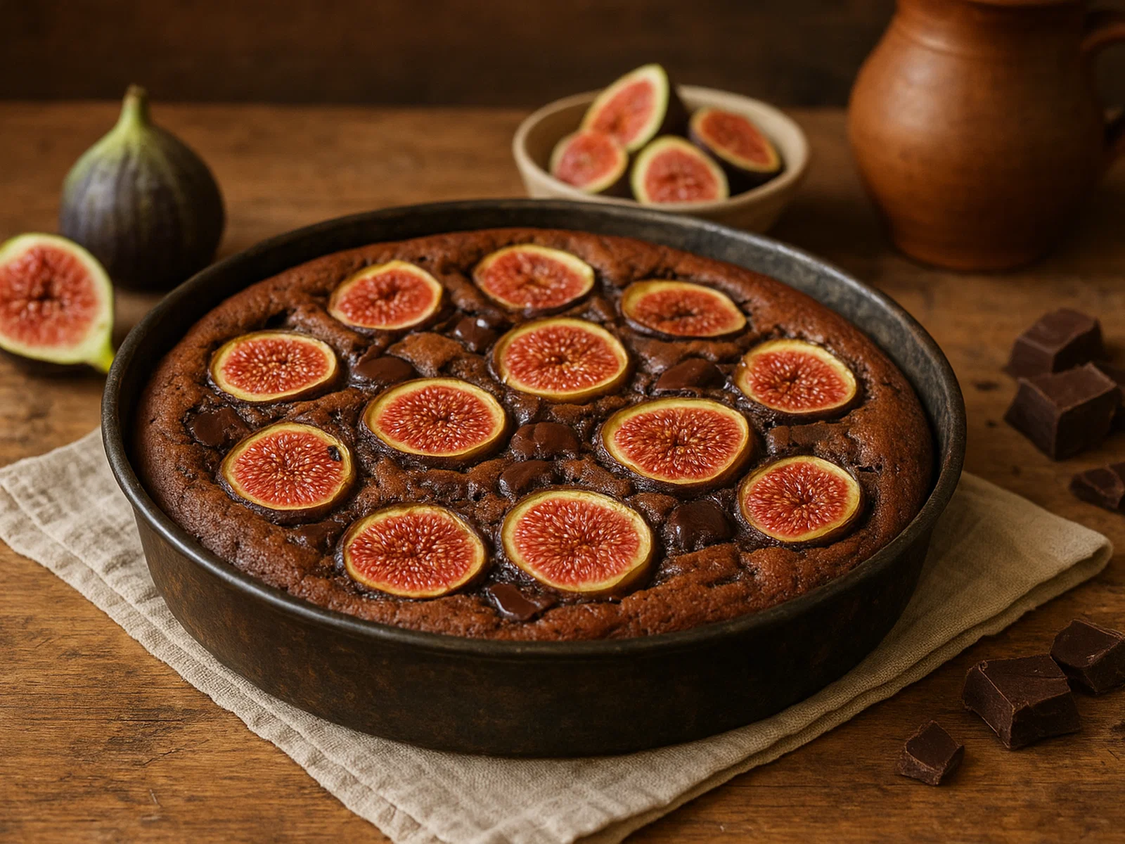 Torta di fichi e cioccolato (Feigen-Schokoladen-Kuchen)