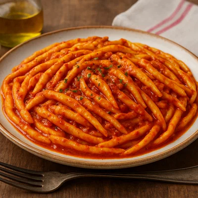 Fileja al sugo di ’nduja