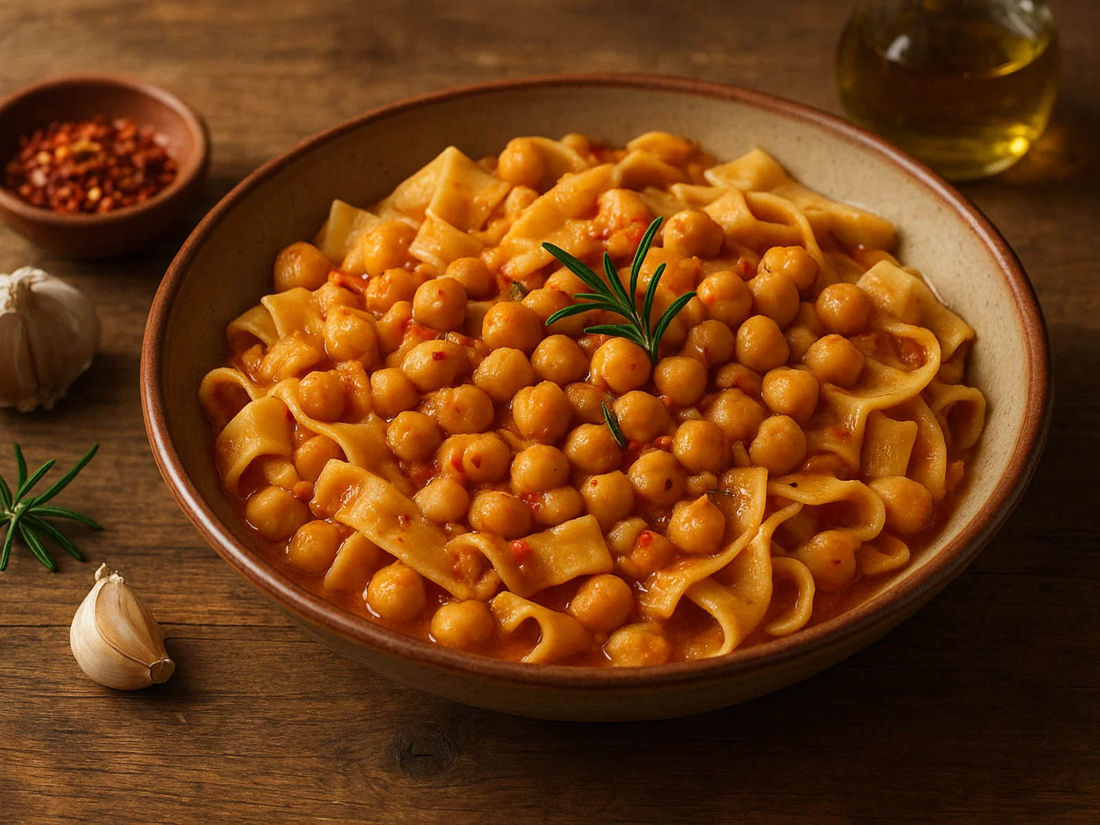 Lagane e Ceci Calabresi – Hausgemachte Bandnudeln mit Kichererbsen