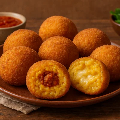 Arancini siciliani – gefüllte Reisbällchen