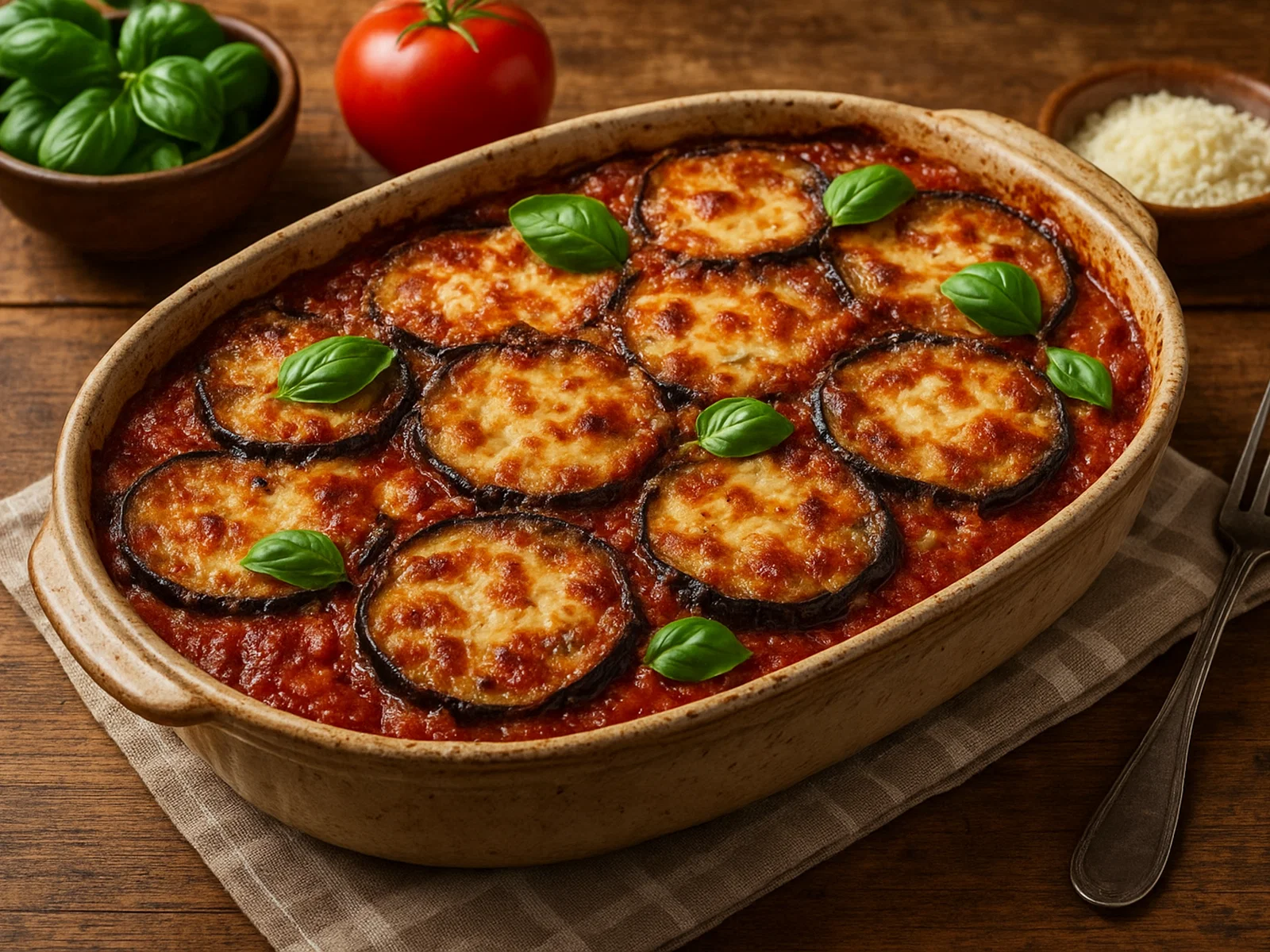Parmigiana di melanzane siciliana
