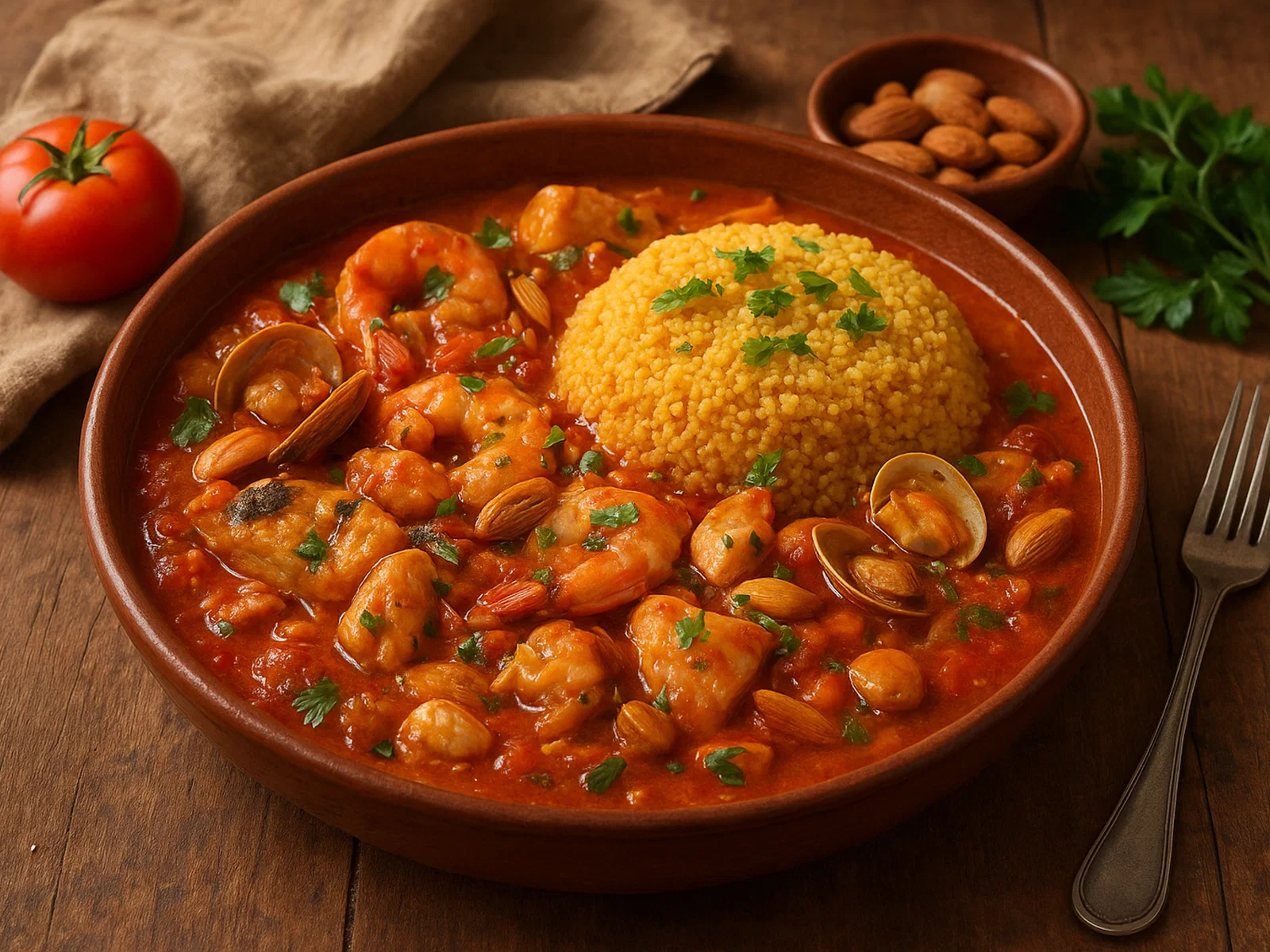 Couscous alla trapanese (sizilianischer Fisch-Couscous)