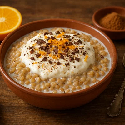 Cuccìa di Santa Lucia – Süßer Weizenbrei mit Ricottacreme