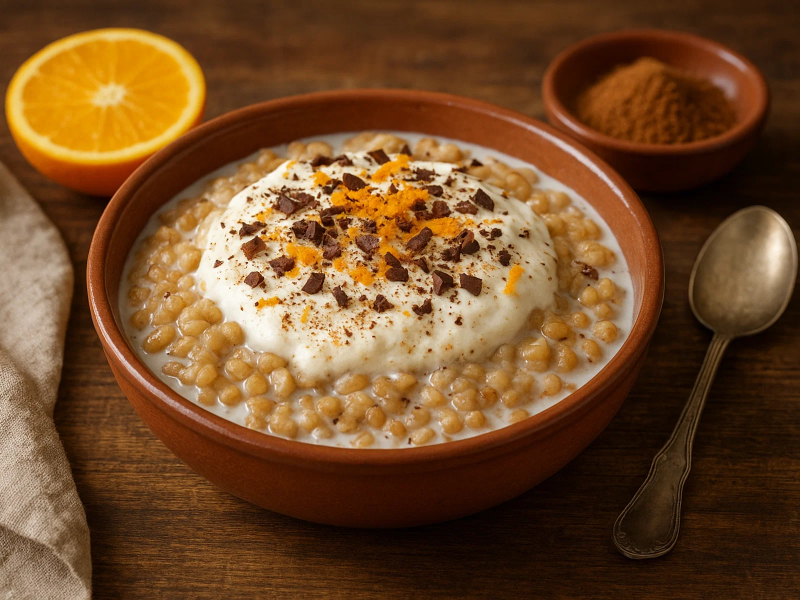 Cuccìa di Santa Lucia – Süßer Weizenbrei mit Ricottacreme