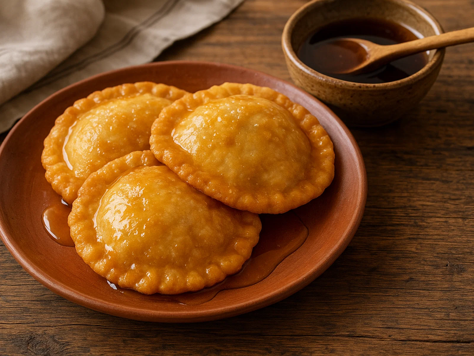 Seadas con miele amaro – sardische Käsetaschen mit bitterem Honig