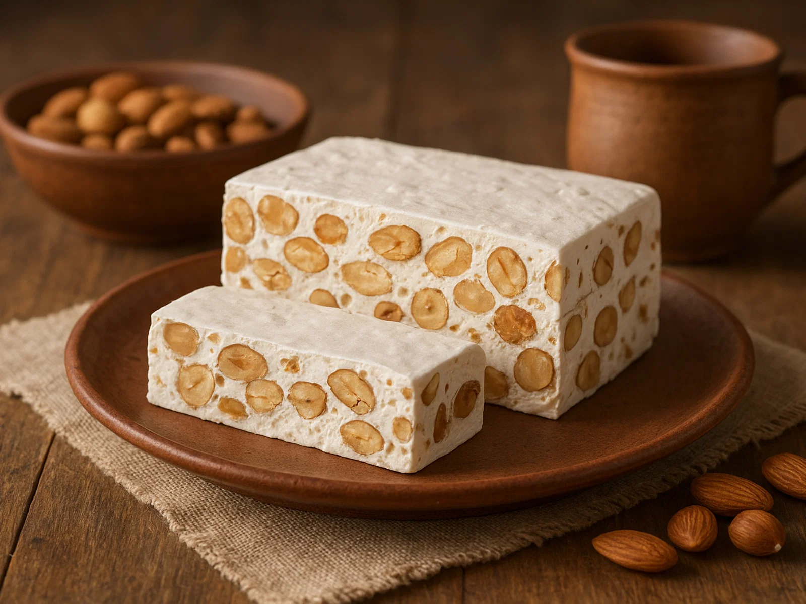 Torrone sardo bianco – Weißer Honig-Nougat