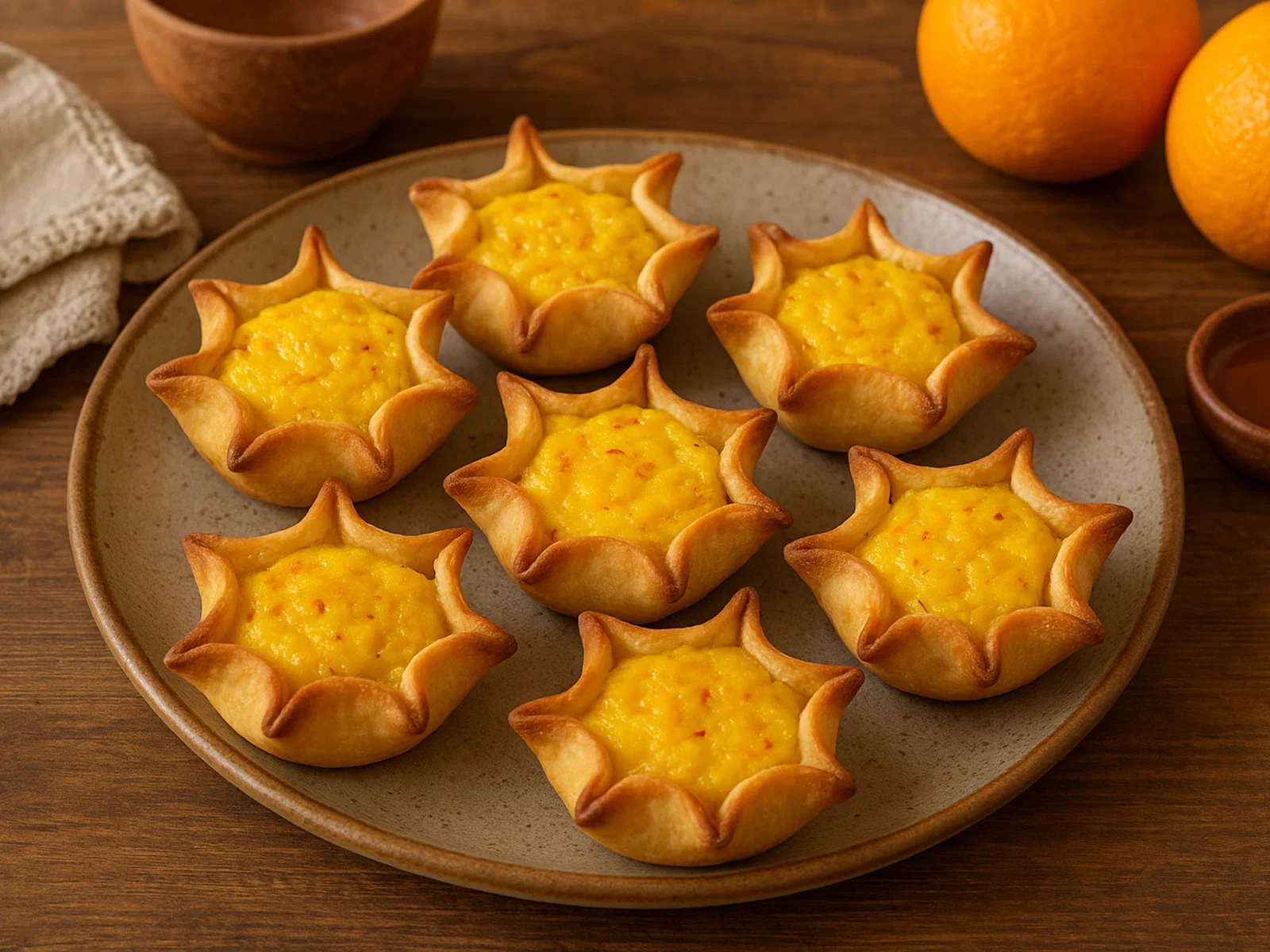 Pardulas – sardische Ostertörtchen mit Ricotta und Safran