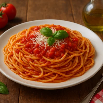 Spaghetti al Pomodoro – Klassische Pasta mit Tomatensauce