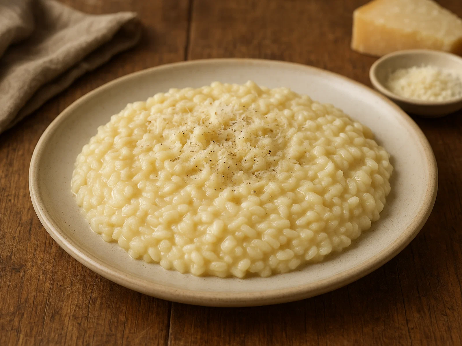 Risotto in bianco (schlichtes Butter-Parmesan-Risotto)