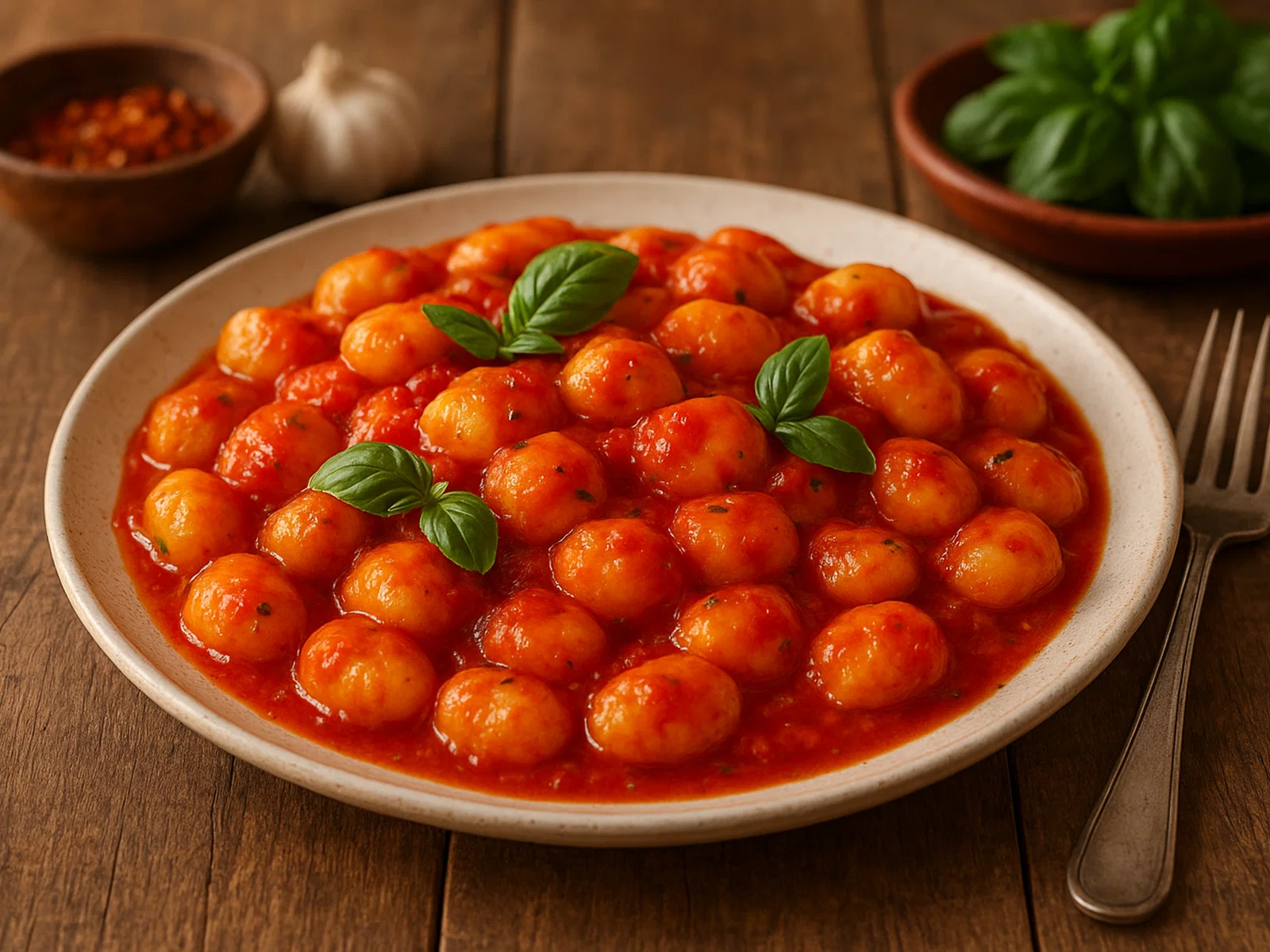 Gnocchi al pomodoro – Kartoffelnocken in Tomatensauce