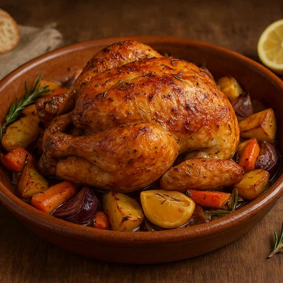 Pollo arrosto – Italienisches Brathähnchen aus dem Ofen