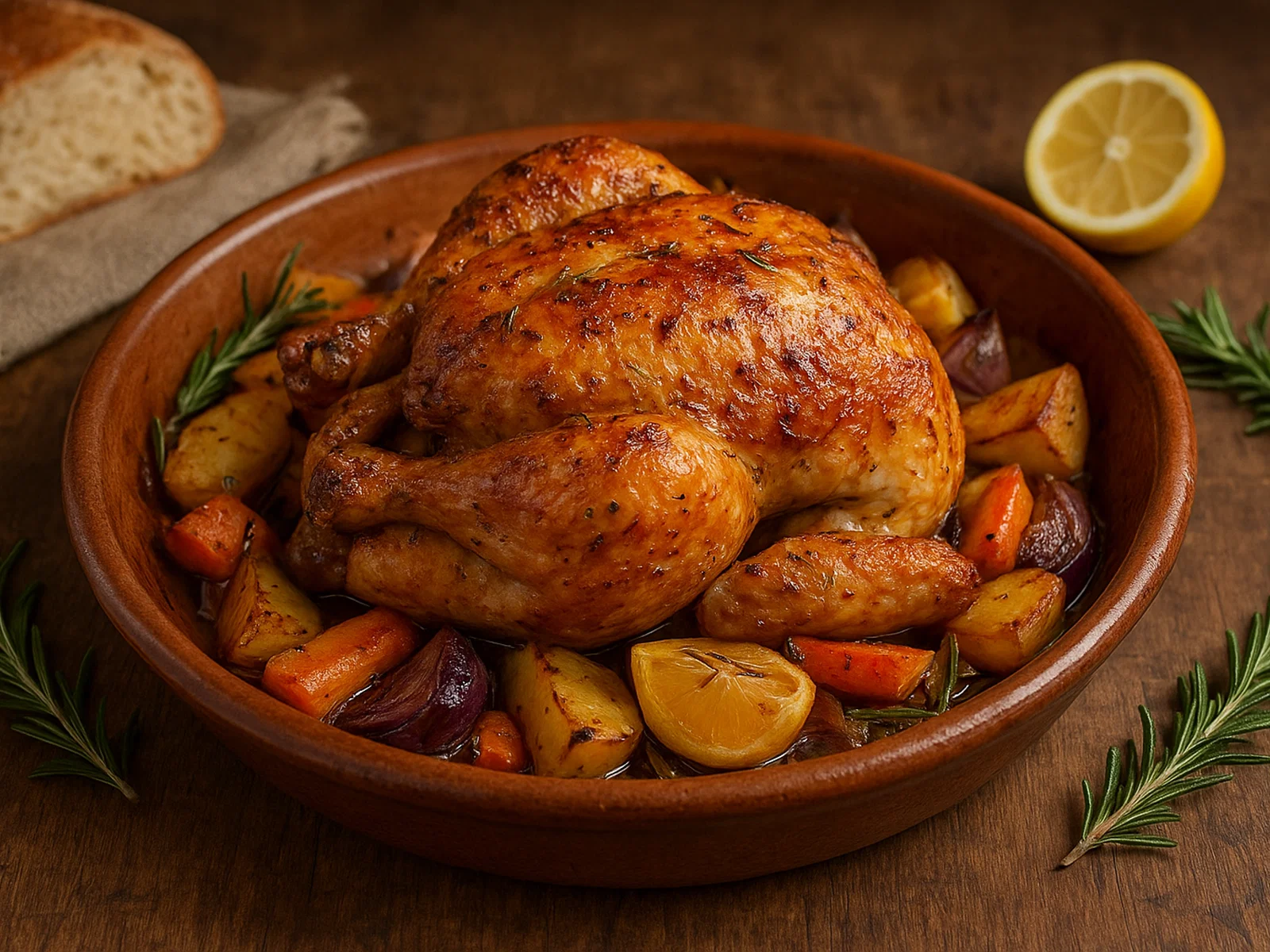 Pollo arrosto – Italienisches Brathähnchen aus dem Ofen