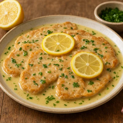 Scaloppine al limone – Kalbsschnitzelchen in Zitronensauce