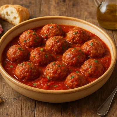 Polpette al sugo – italienische Fleischbällchen in Tomatensauce
