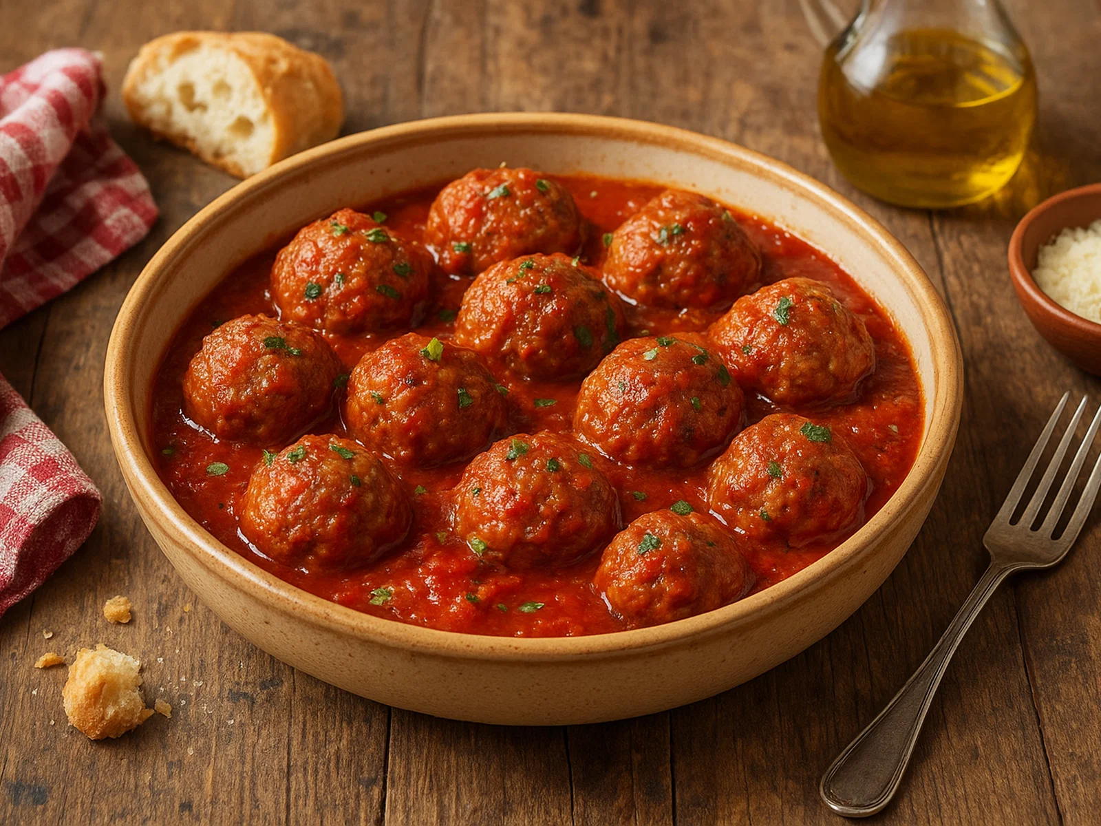 Polpette al sugo – italienische Fleischbällchen in Tomatensauce