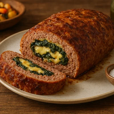 Italienischer Polpettone (gefüllter Hackbraten)