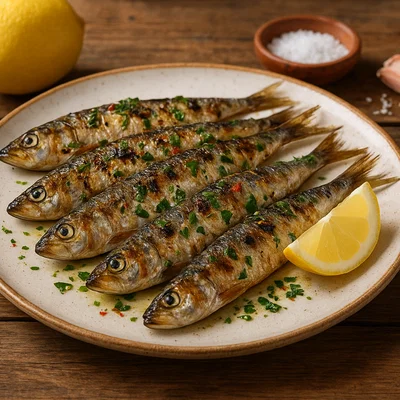 Sarde grigliate – Gegrillte Sardinen