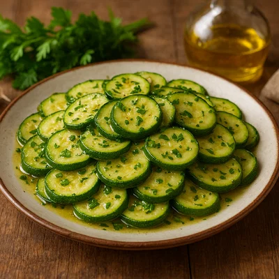 Zucchine trifolate – Zucchini mit Knoblauch und Petersilie