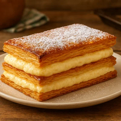 Millefoglie – Italienische Blätterteigschnitte mit Vanillecreme