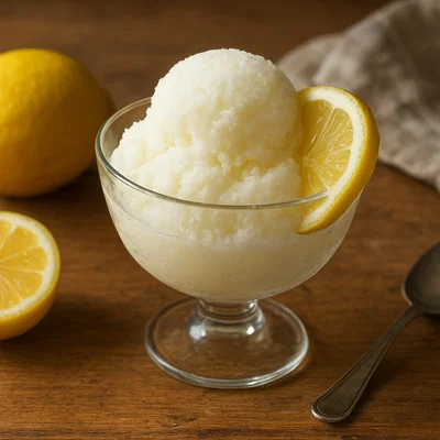 Sorbetto al limone – klassisches Zitronensorbet