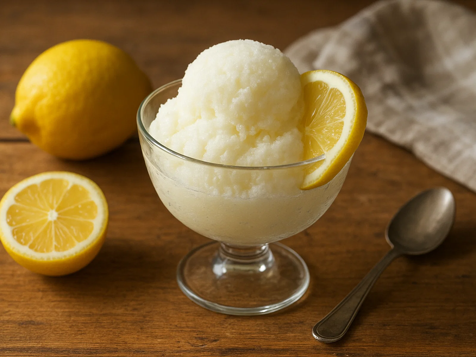 Sorbetto al limone – klassisches Zitronensorbet