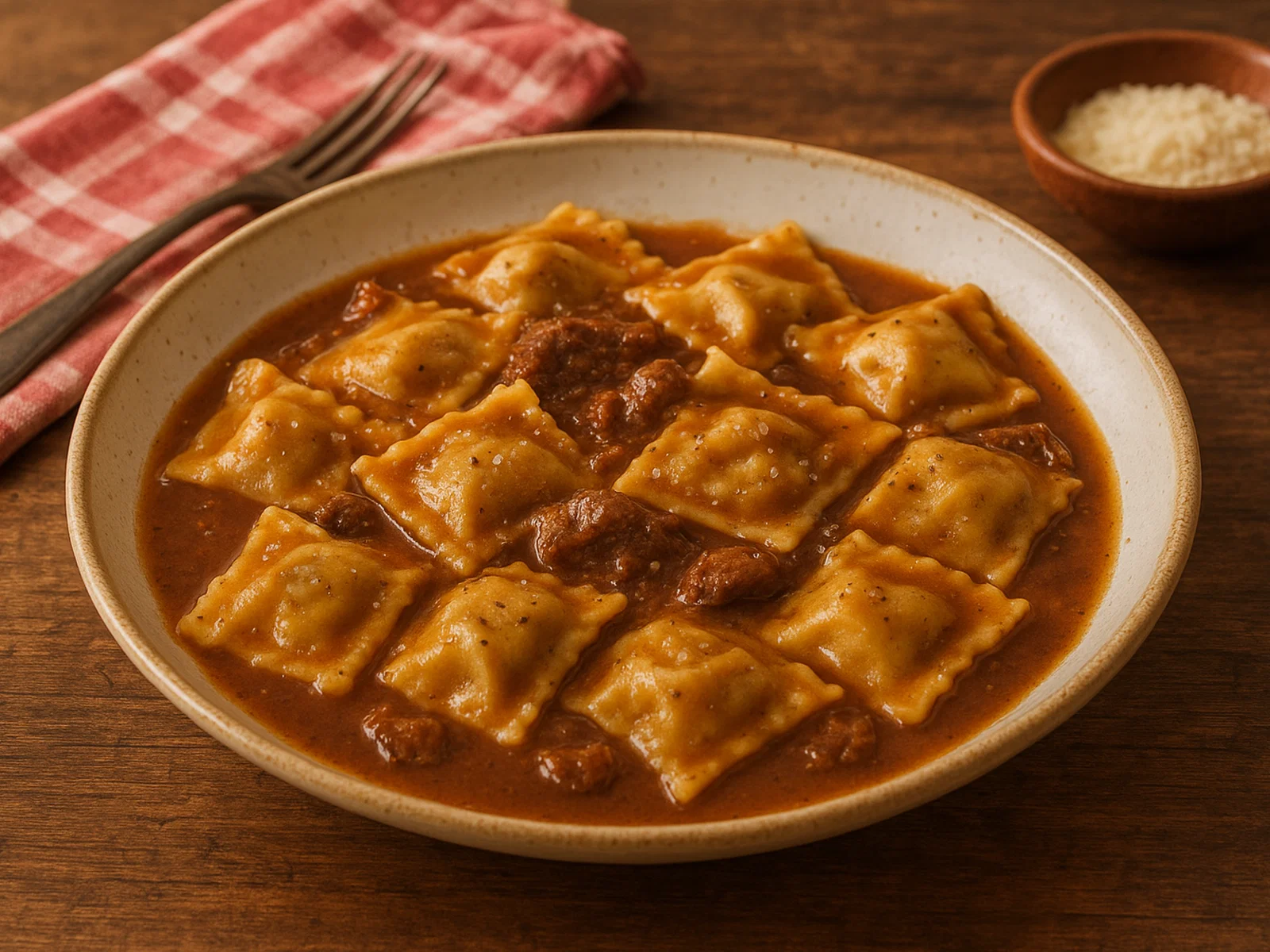 Agnolotti al sugo d’arrosto
