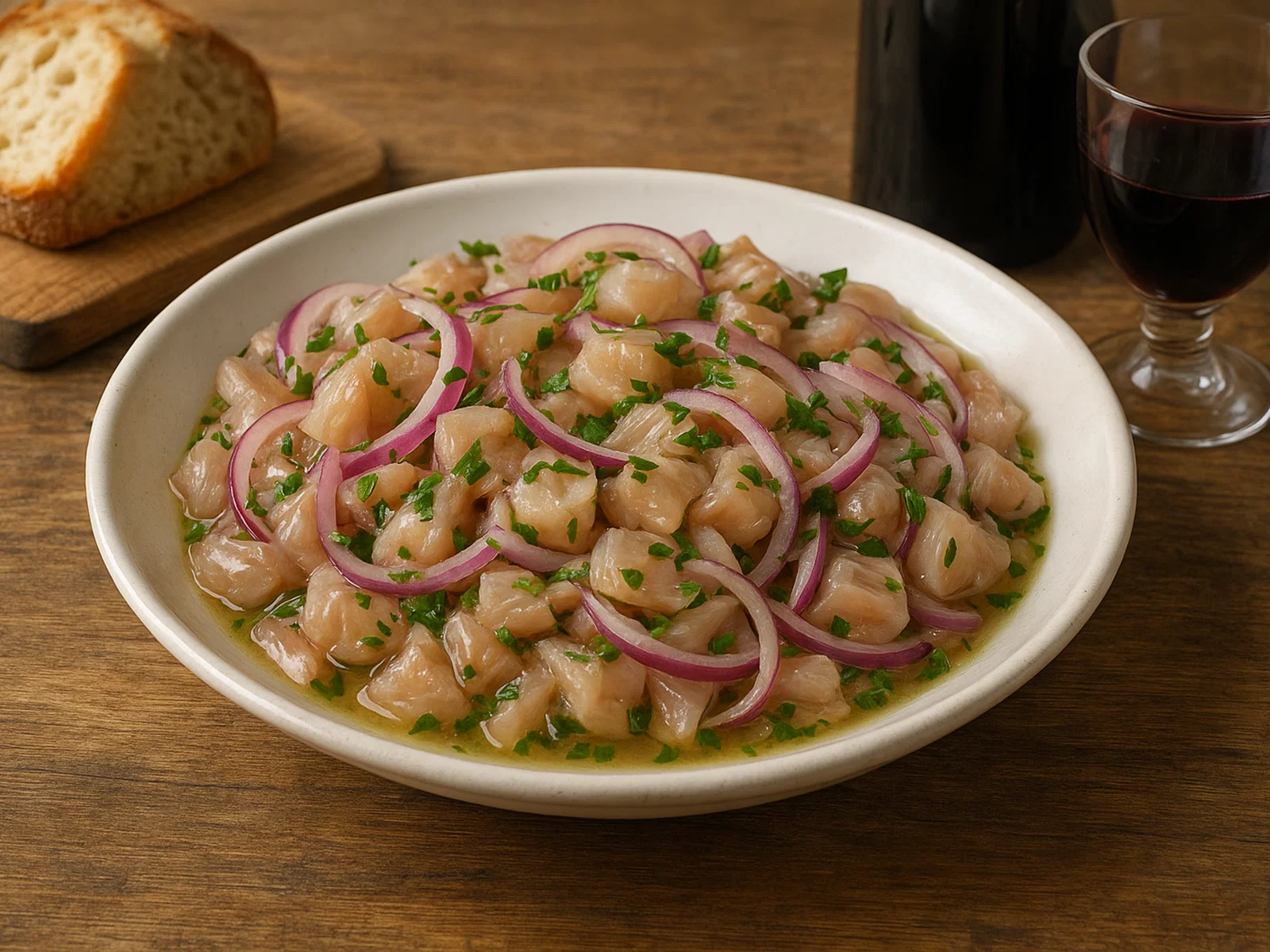 Nervetti in Insalata – Salat aus Kalbsknorpeln und Zwiebeln