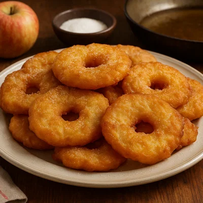Frittelle di mele lombarde (Lombardische Apfelkrapfen)