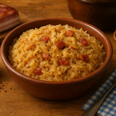 Tiroler Sauerkraut (Sauerkraut tirolese)