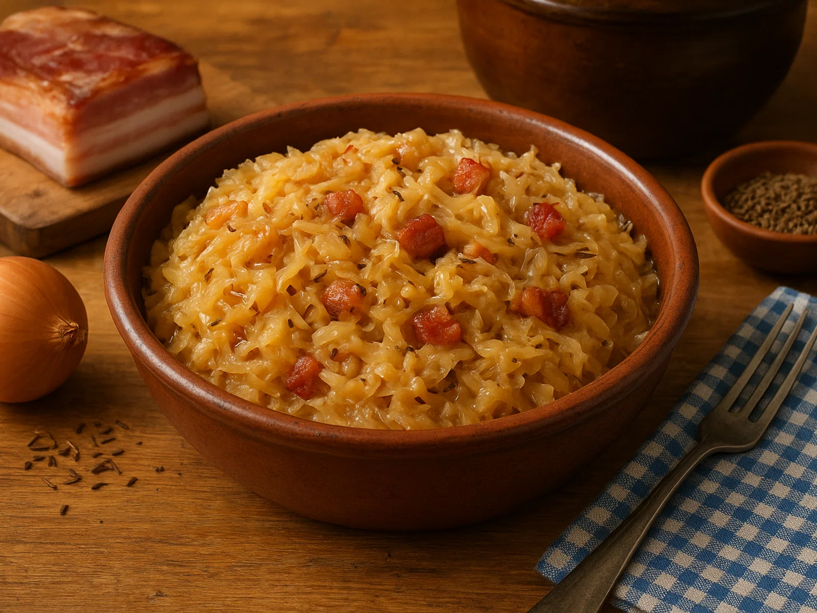 Tiroler Sauerkraut (Sauerkraut tirolese)