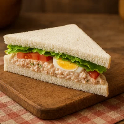 Tramezzino veneziano – weiches dreieckiges Sandwich