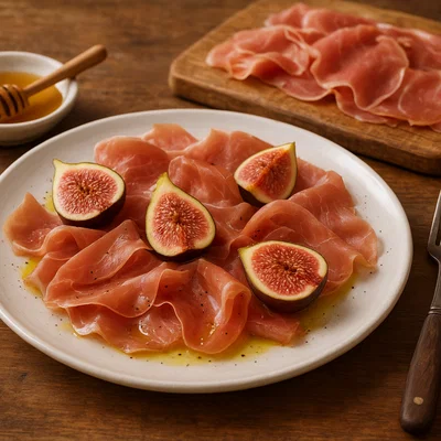 Prosciutto di San Daniele mit frischen Feigen