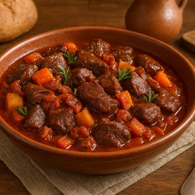 Capriolo in umido friulano (Friulanischer Reheintopf)