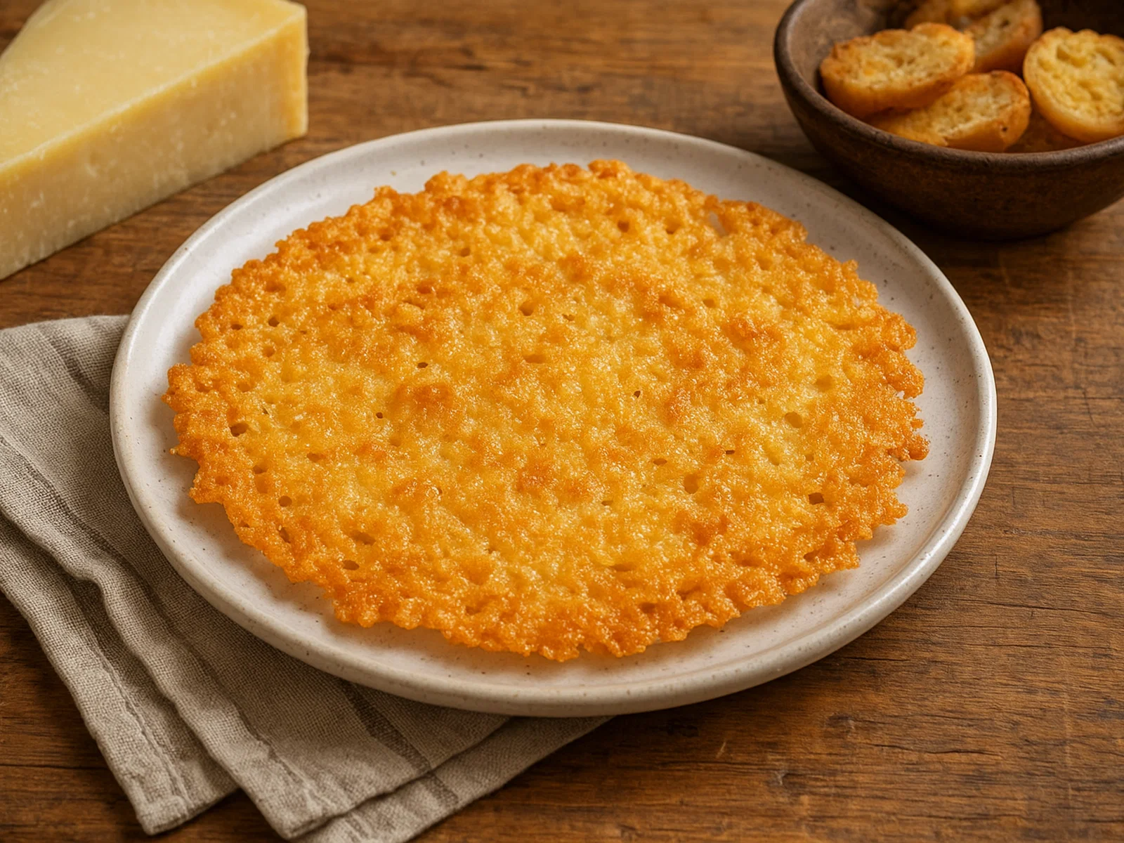 Frico croccante – knusprige Montasio-Käsechips