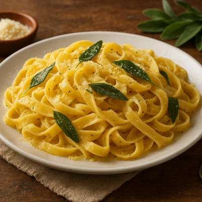 Tagliatelle al burro e salvia