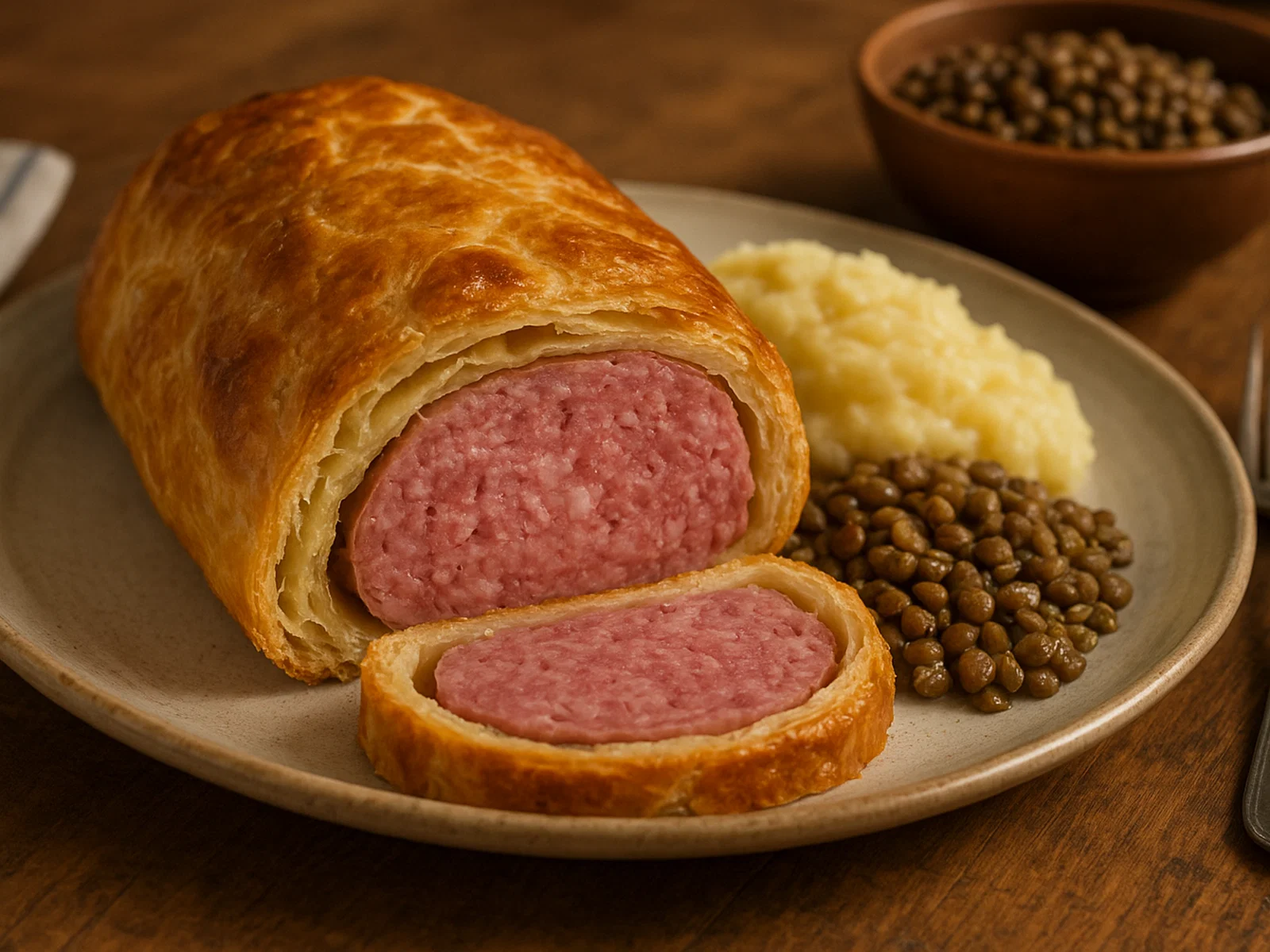 Cotechino in camicia (Cotechino im Teigmantel)