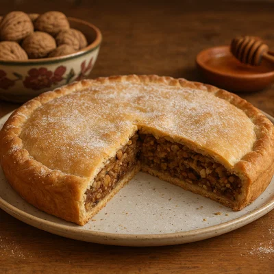 Spongata di Brescello – Gefülltes Gewürzgebäck mit Nüssen und Honig