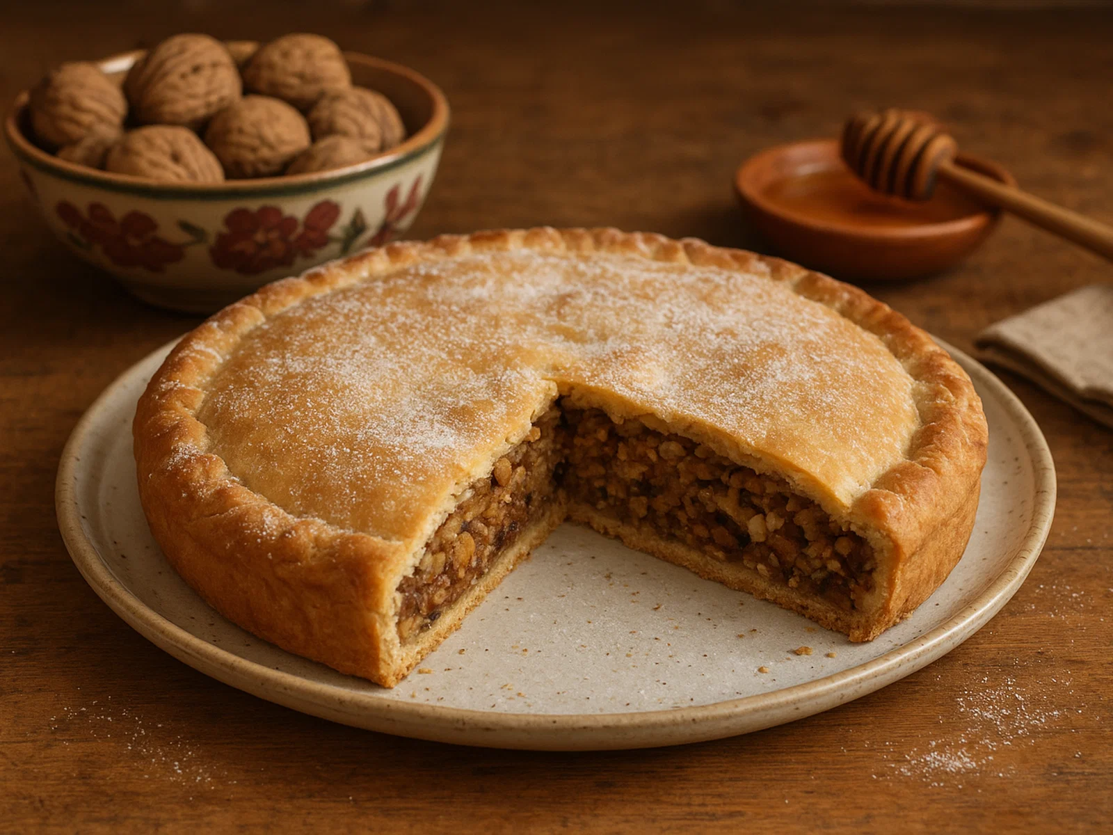 Spongata di Brescello – Gefülltes Gewürzgebäck mit Nüssen und Honig