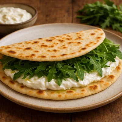 Piadina con Squacquerone e Rucola