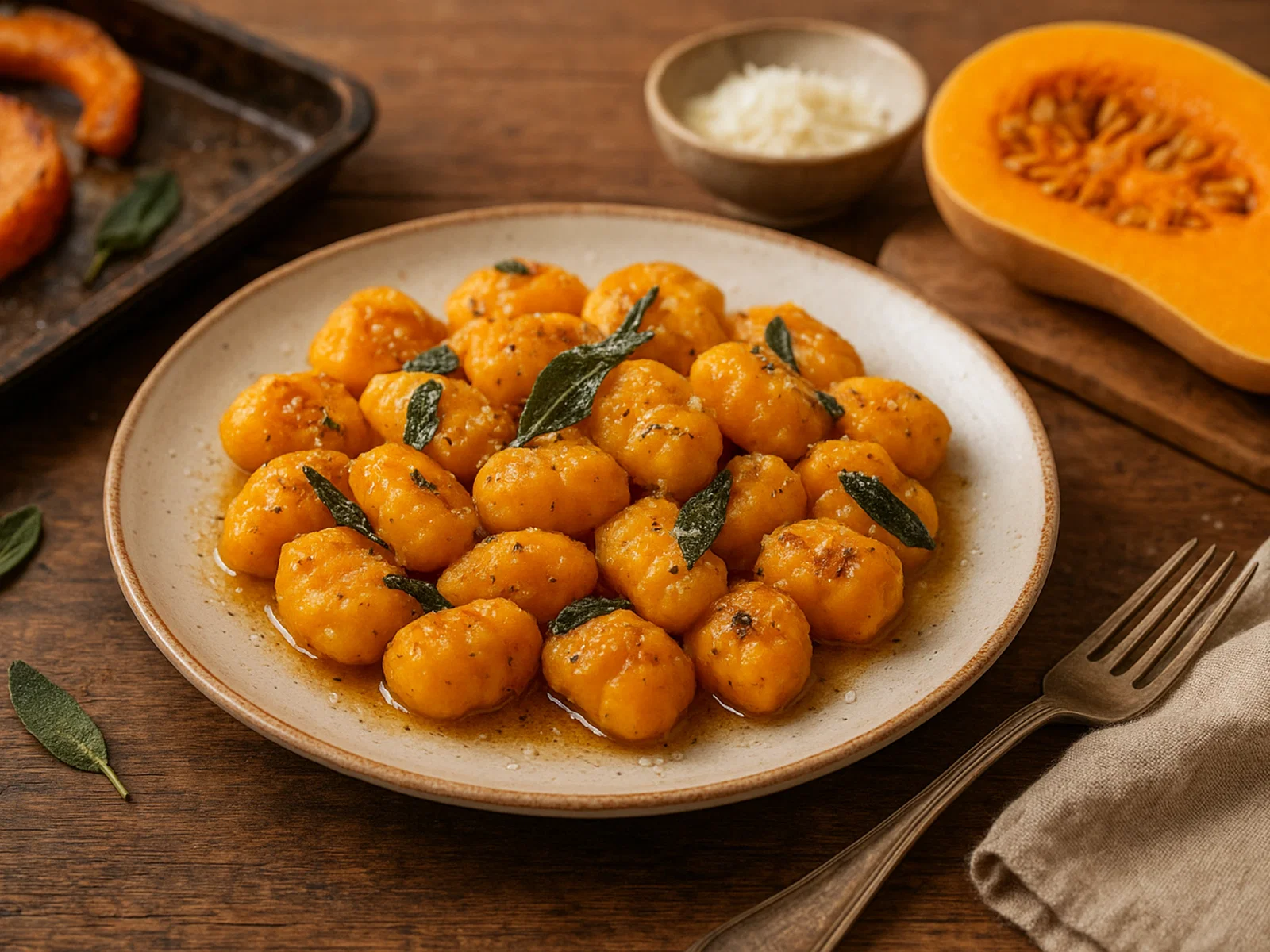 Gnocchi di zucca emiliani (Emilianische Kürbis-Gnocchi)
