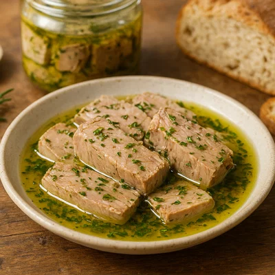 Tonno del Chianti (in Öl eingelegtes Schweinefilet)