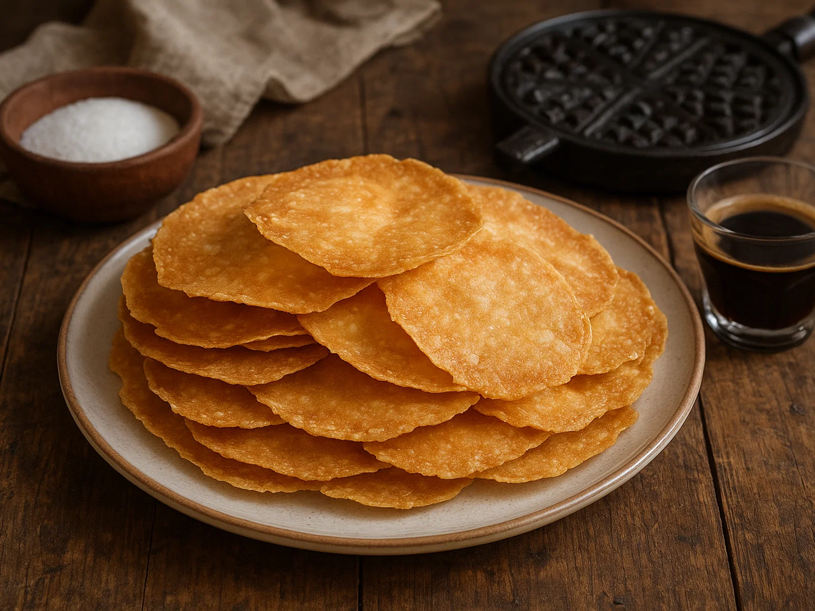 Brigidini di Lamporecchio – dünne Anis-Waffelkekse