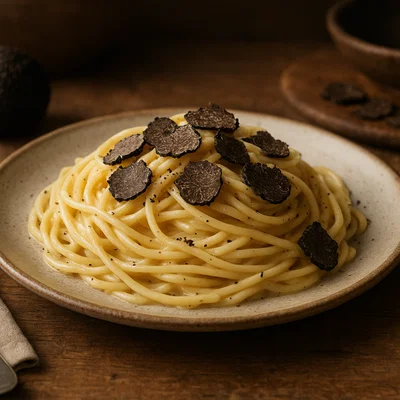 Spaghetti al tartufo nero
