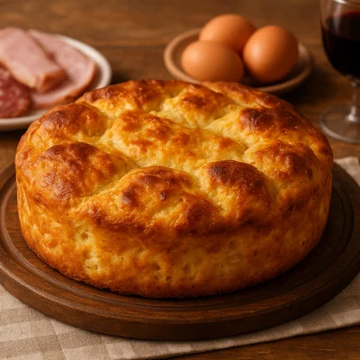 Pizza di Pasqua umbra (herzhafter Käse-Osterkuchen)