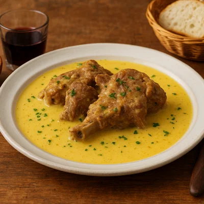 Agnello brodettato – Lamm in Ei-Zitronen-Sauce