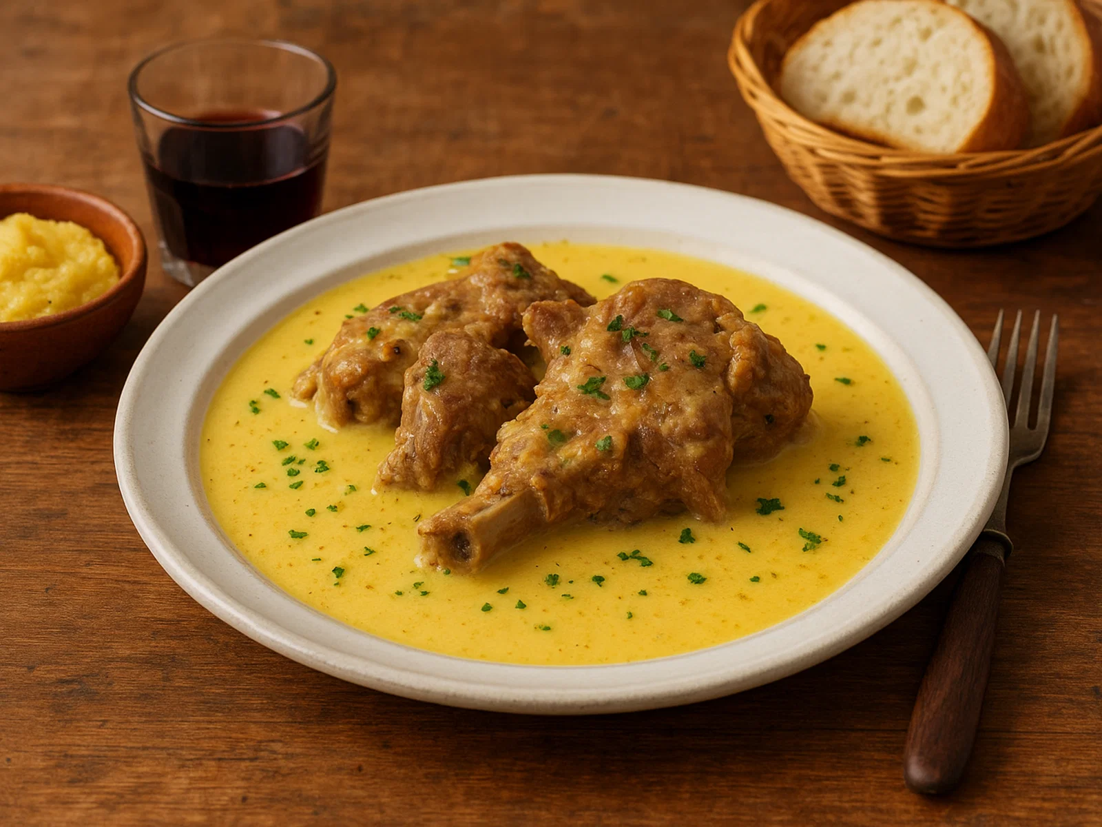 Agnello brodettato – Lamm in Ei-Zitronen-Sauce