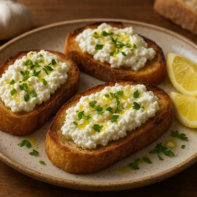 Bruschetta con Ricotta Romana