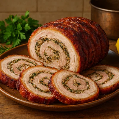 Porchetta di Marino – Gewürzter Schweinebraten